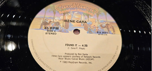 Irene Cara Flashdance What A Feeling (remix) Vinilo Maxi Usa 1