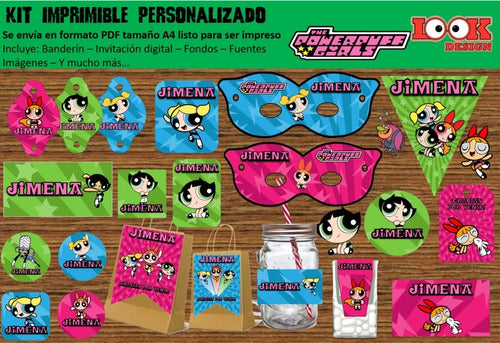 Kit Imprimible Candybar Chicas Super Poderosas Personalizado 0