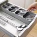 Compact Cutlery Organizer Slim Design Kitchen Drawer Utensil Storage 13