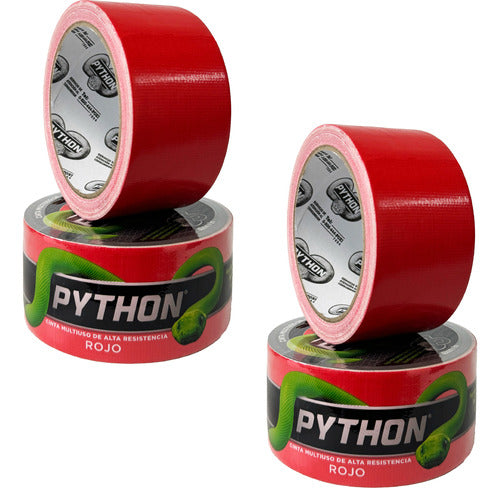 Python Red Tape 9 Meters Multi-Purpose High Resistance - Pack of 2 0