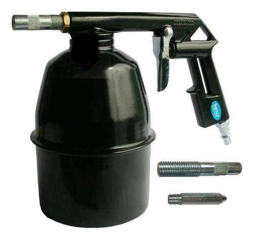 Bemar Pneumatic Sandblaster with Bucket and Replacement Nozzle 0