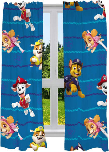 Franco Paw Patrol Window Curtains for Kids, 208 Cm X 160 Cm 0