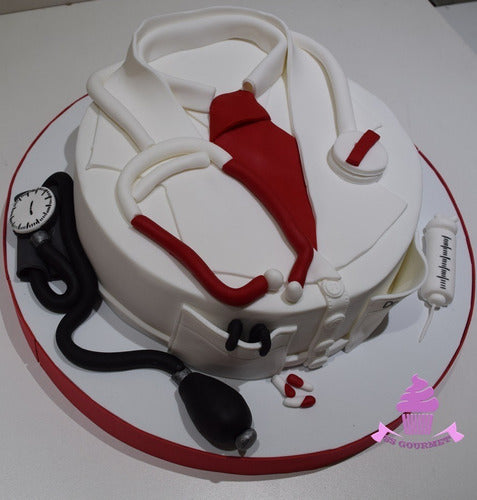 Torta Medico Doctor Medica Personalizada Doctora River 1