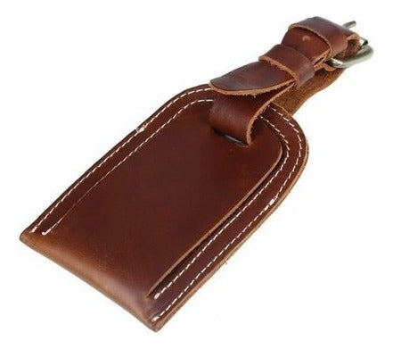 Genuine Leather Travel Luggage Tag - Name Tag Holder 1