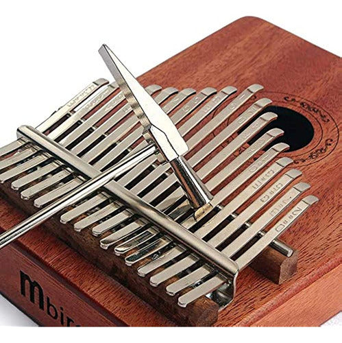 Liyafy 17 Key Kalimba DIY Keys Bridge Kit with Tuning Hammer 4