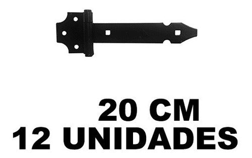 Corvex Hinges for Gates, Screw-On 20 cm - Pack of 12! Special Offer! 0