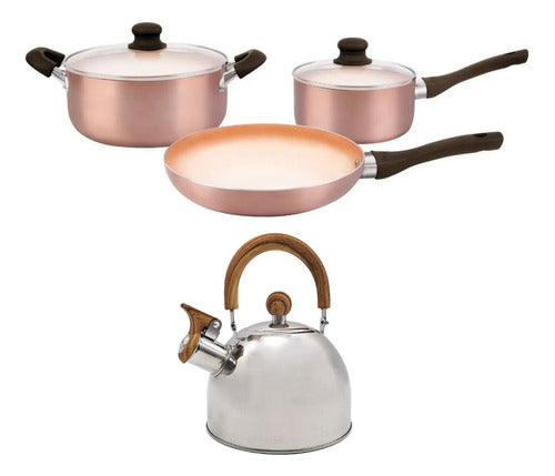 Hudson Non-Stick Ceramic Cookware Set 6 Pieces 0