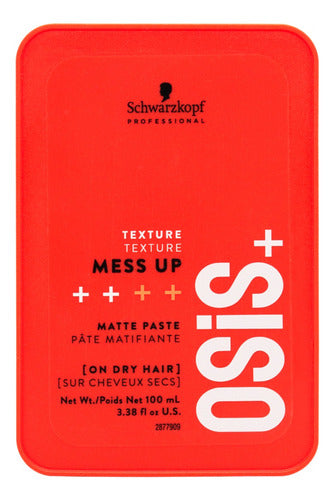 Schwarzkopf Osis+ Mess Up Medium Hold Matte Wax 6c 0