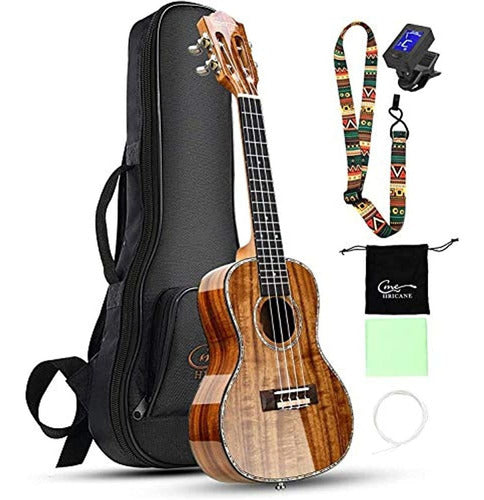 Hricane Professional Concert Ukulele 23 Pulgadas Para Adulto 0