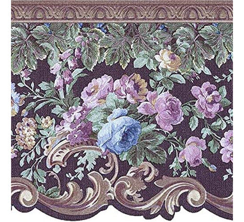 Concord Wallcoverings - Floral Border Wallpaper, Flowers 0