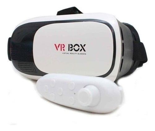 Óculos Vr Box 2.0 Realidade Virtual + Controle Cardboard 3d 0