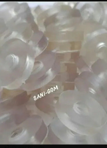 Clear PVC 1/2 Inch Washer Set of 50 Units 0