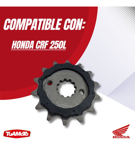 Piñon original Honda para Crf 250l (2013-2016) 14 Dientes 4