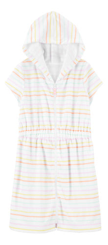 Carter's Terry Cotton Bathrobe with Hood - Striped Design 0