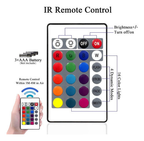 Creatrek Luces Sumergibles Control Remoto 10 Led 2u. 3