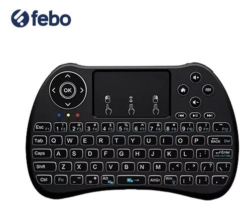 Control Teclado Mouse Inalámbrico Smart Tv Y Tv Box Y+ Febo 1