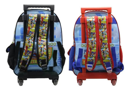 Cresko Sonic Gotta Go Fast 16" Backpack with Wheels - SO320 1