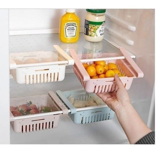 Sheshu Home Expandable Hanging Organizer Basket for Refrigerator 6