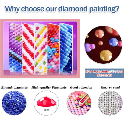 Kit De Pintura Diamantes Diamond Painting  Villanas 2 30x40 5