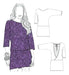 Textile Pattern Unicose - Women's Boat Neck Dress 1003 0
