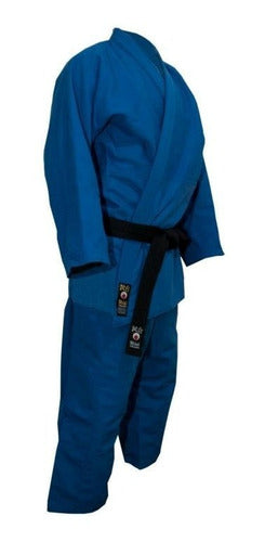 Shiai Judogi Shiai Traje Tramado Mediano Azul 0 A 3 Uniforme Judo 1