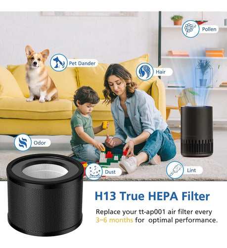 LINNIW Paquete De 2 Filtros De Repuesto H13 True Hepa, Compatibles 4