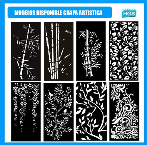 HGS Panel Decorativo Chapa 0.90mm 0.60x1.20 Diseño Petalos 1