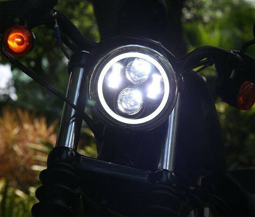 LED 7 Inch Cafe Racer Headlight for Motorcycle - Cree LED Optics 4