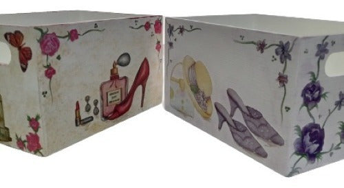 Cajón Verdulero Organizador  De Madera Decorado Decoupage 7