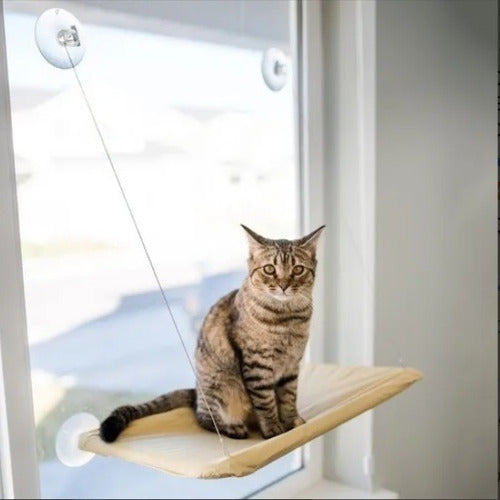 Cama Suspensa Para Gato Fixação Em Vidro Janela Sunny Seat 3