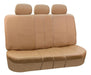 FH Group PU002TAN013 Universal Fit Faux Leather Split Bench 0