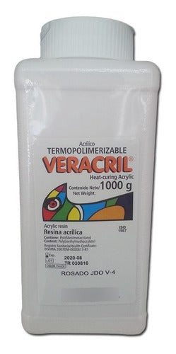 Veracril Thermosetting Acrylic Dental Mechanical Prosthesis 1kg 2