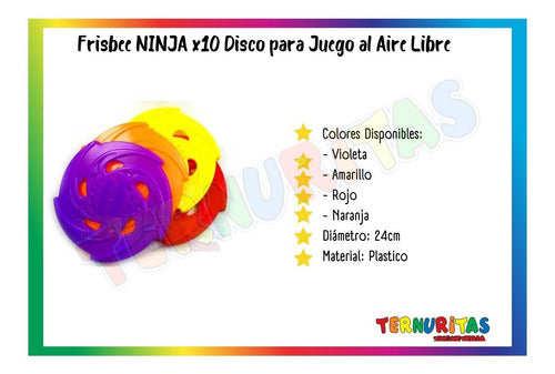 Frisbee Ninja X30 Jugar Aire Libre Plato De Playa Ap X Mayor 1