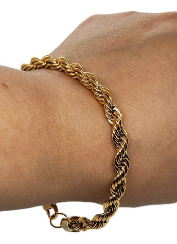 Mariann Moon Unisex Golden Steel Bracelet 1