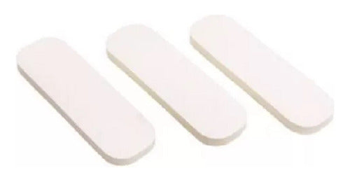 Suprabond Rectangular White Rubber Pads 0