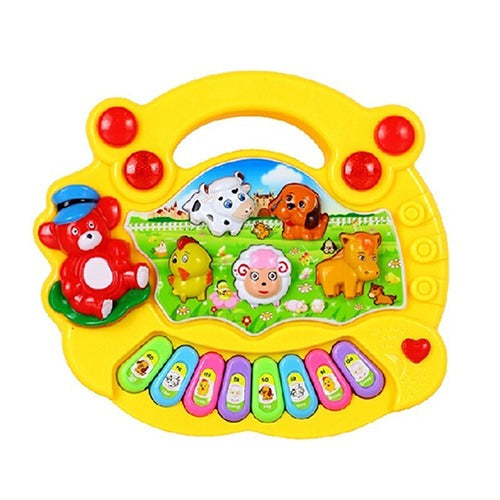 FunPlay 1pc Granja Música Piano Educativo Bebé Música Desarrollo Jug 2