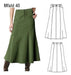 Real Size Clothing Patterns - Woman's Long Skirt 0940 0