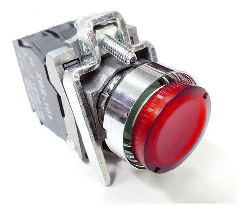 Red Illuminated Momentary Flush Button 1NC (DC24V) 0