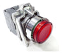 Red Illuminated Momentary Flush Button 1NC (DC24V) 0