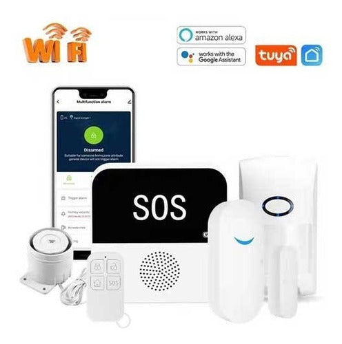 Purare Alarma Casa Con Sensores Control Wifi Con App Tuya 1