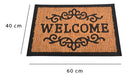 FR Non-Slip Coco Fiber Welcome Mat 1