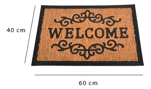 FR Non-Slip Coco Fiber Welcome Mat 1