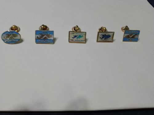 ESMALTADOS Pins Islas Malvinas Argentinas De 5 Modelos De 2 Cms 0