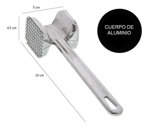 De Diseño - Innovando Tu Hogar Meat Tenderizer Hammer – Solid Aluminum Kitchen Tool 1