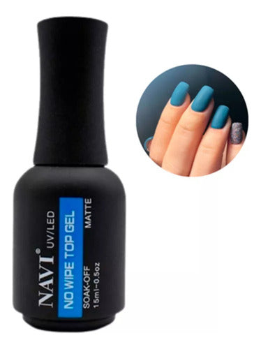 Navi Top Matte No Wipe Semipermanente Uv/led 15ml X1 Un. 0