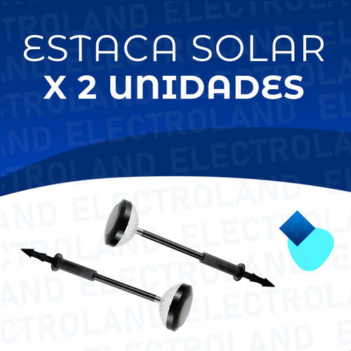 Electroland Solar LED Garden Stake Light Pack of 2 Units Outdoor 1