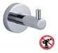 Combo Set Bathroom Accessories 4-Piece Chrome Metal Adhesive 2