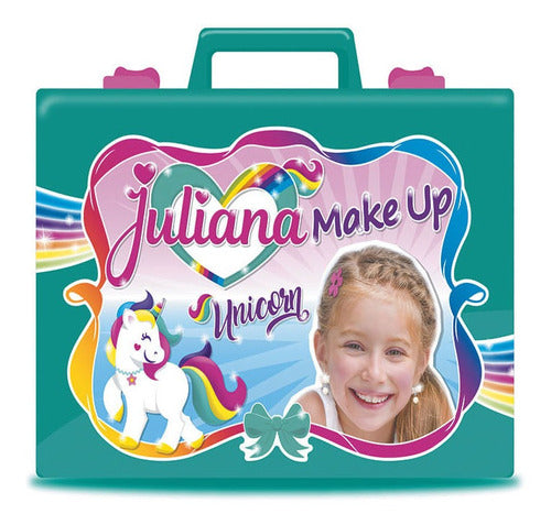 Juliana Valija Make Up Unicorn Turquesa 0