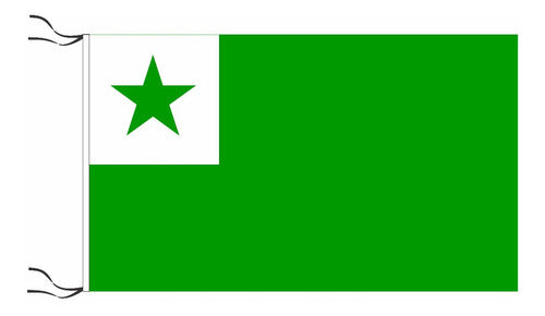 Bandera Del Idioma Esperanto 90 X 150cm 0