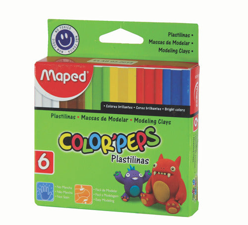 Maped Plastilina X6 Colores Surtidos (x2 Unid.) 0